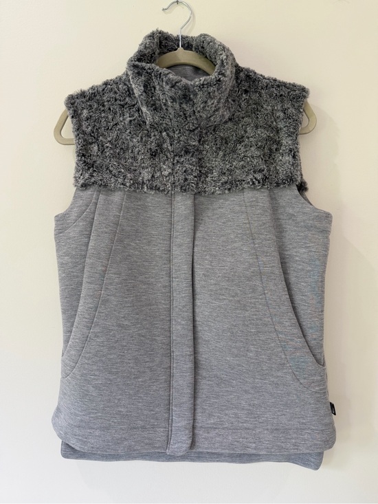 The North Face Jackets & Blazers - The North Face Heather Gray Faux Fur-Lined Vest